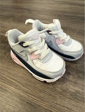 Nike Air Max 90 Easyon White/Pink Toddler Sneakers HF6359-104- SZ 5.5C